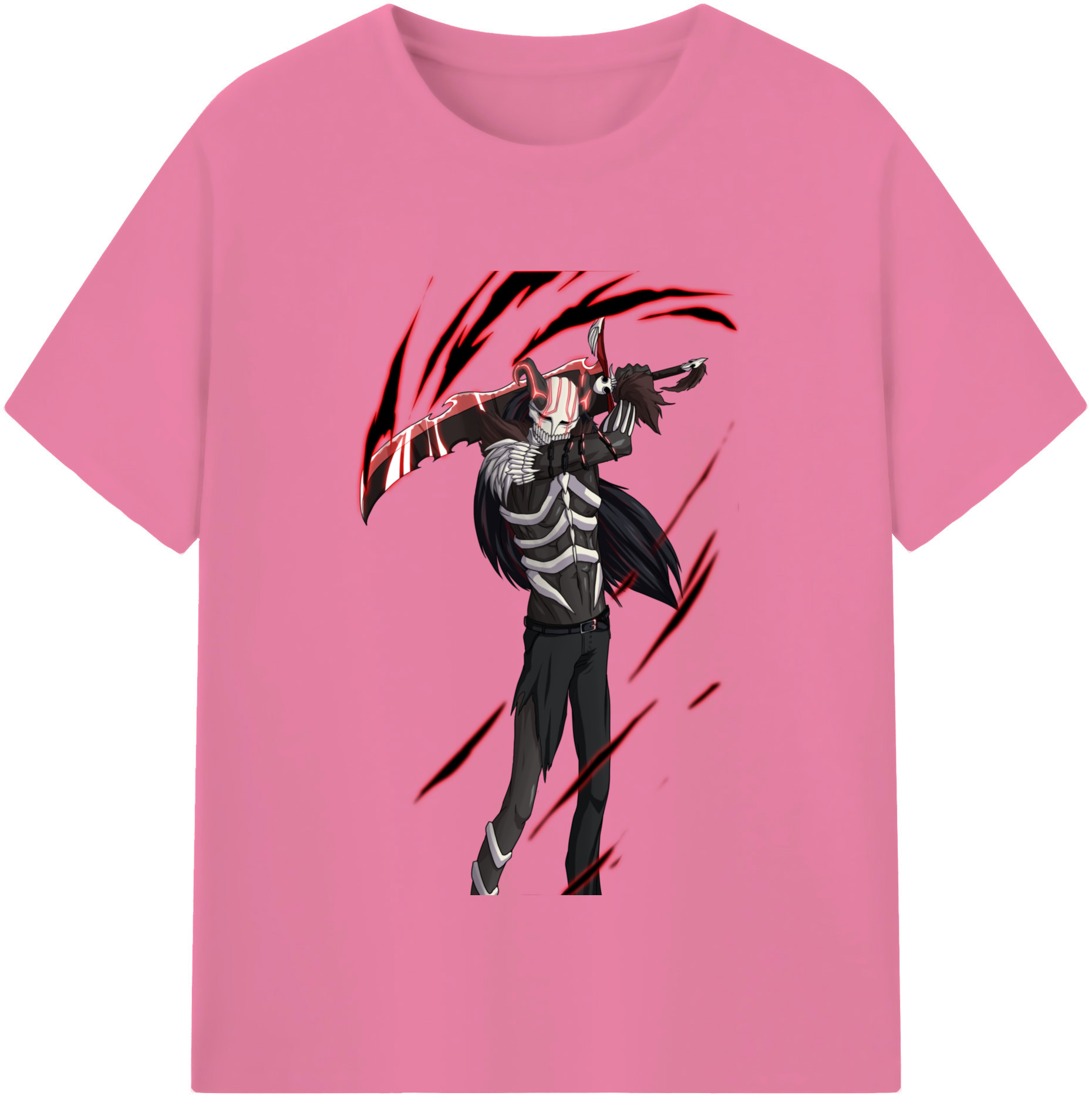（画像用） ブリーチ 黒崎一護（くろさき いちご）BLEACH Kurosaki Ichigo 綿100％半袖Tシャツ（フロントプリント）